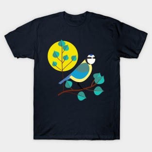 Chickadee and Moon T-Shirt